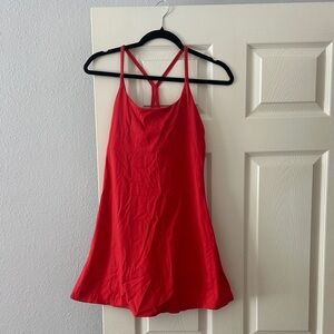 Red Strappy exercise  Dress
